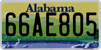 AL license plate 66AE805