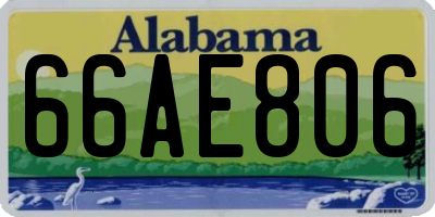 AL license plate 66AE806