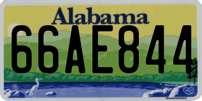 AL license plate 66AE844