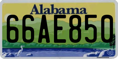 AL license plate 66AE850