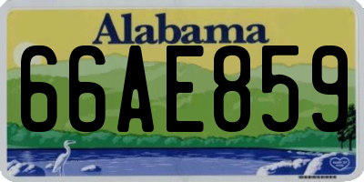AL license plate 66AE859