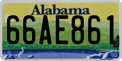 AL license plate 66AE861