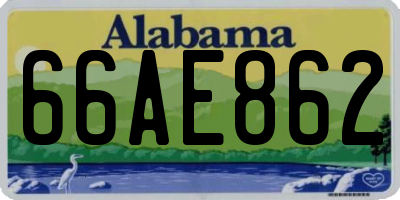 AL license plate 66AE862