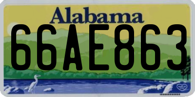 AL license plate 66AE863