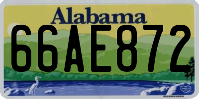AL license plate 66AE872