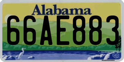 AL license plate 66AE883