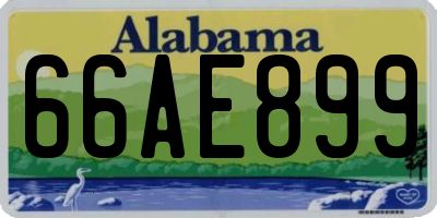 AL license plate 66AE899