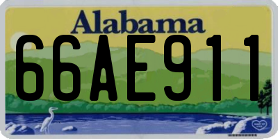 AL license plate 66AE911