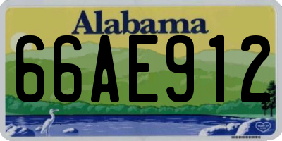 AL license plate 66AE912