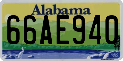 AL license plate 66AE940