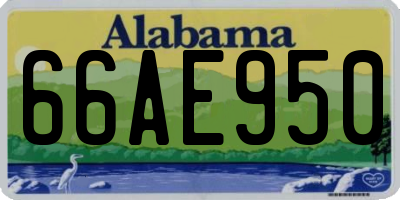 AL license plate 66AE950