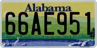 AL license plate 66AE951