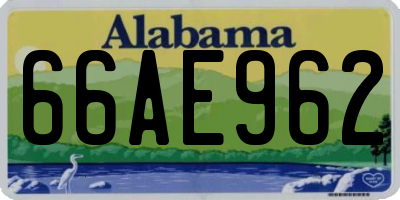 AL license plate 66AE962
