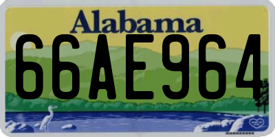 AL license plate 66AE964