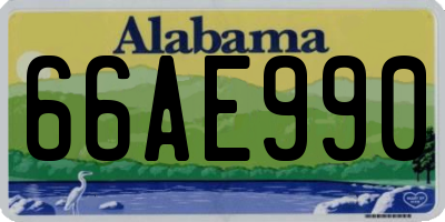 AL license plate 66AE990