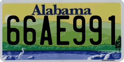 AL license plate 66AE991