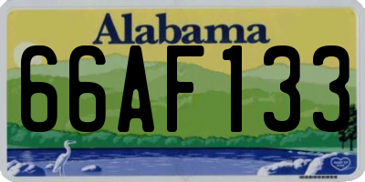 AL license plate 66AF133