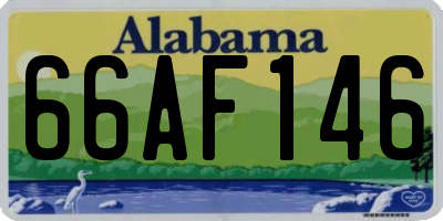 AL license plate 66AF146