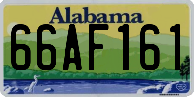 AL license plate 66AF161