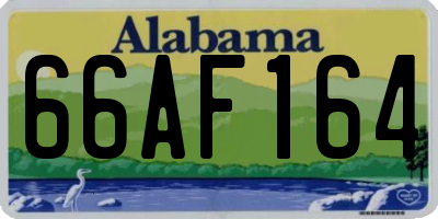 AL license plate 66AF164