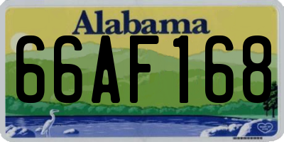 AL license plate 66AF168