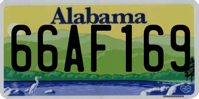 AL license plate 66AF169