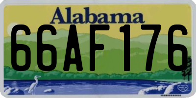 AL license plate 66AF176