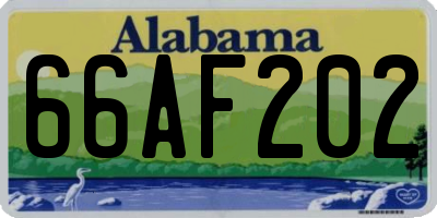 AL license plate 66AF202