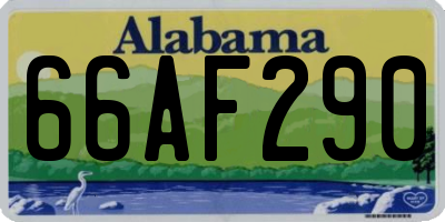 AL license plate 66AF290