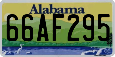 AL license plate 66AF295