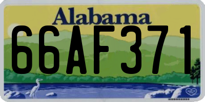 AL license plate 66AF371