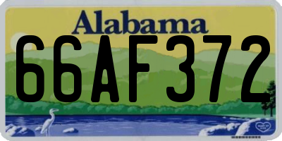 AL license plate 66AF372