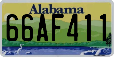 AL license plate 66AF411