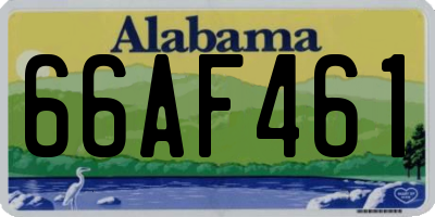 AL license plate 66AF461