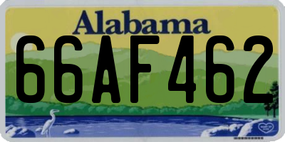 AL license plate 66AF462