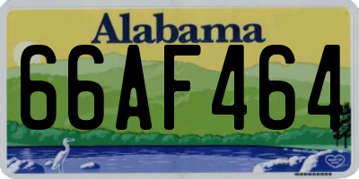 AL license plate 66AF464