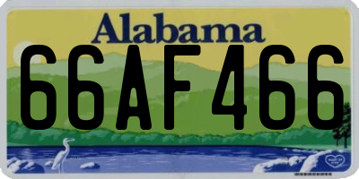 AL license plate 66AF466