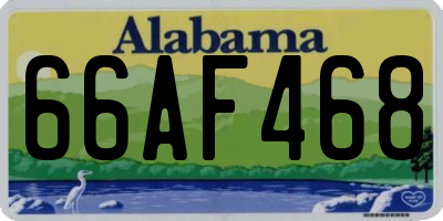 AL license plate 66AF468