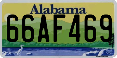 AL license plate 66AF469