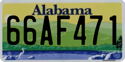 AL license plate 66AF471