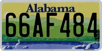 AL license plate 66AF484