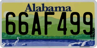 AL license plate 66AF499