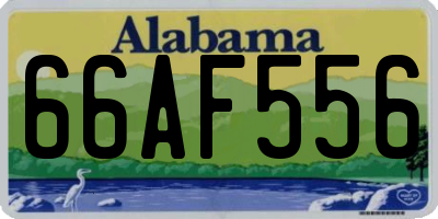 AL license plate 66AF556