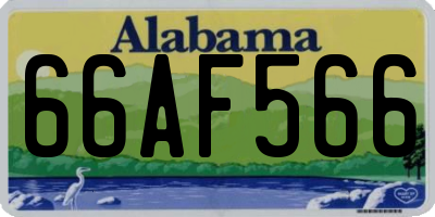 AL license plate 66AF566