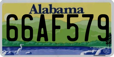AL license plate 66AF579