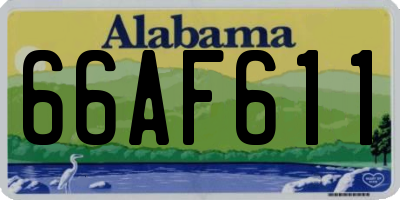 AL license plate 66AF611