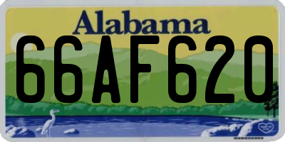 AL license plate 66AF620