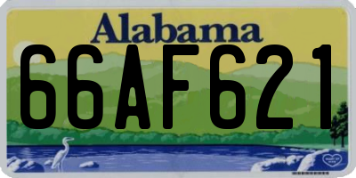 AL license plate 66AF621