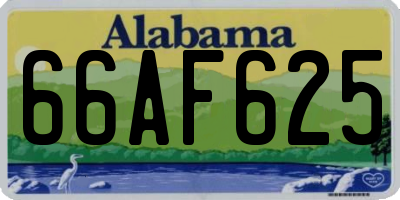 AL license plate 66AF625