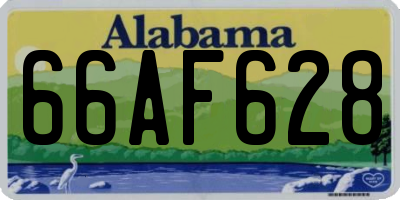 AL license plate 66AF628